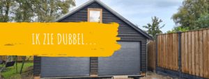 houten garage dubbel