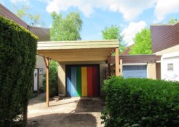 aanbouw carport van hout