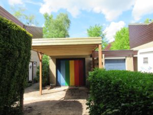 aanbouw carport van hout