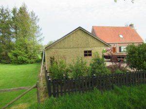 Houten berging achterkant HGG-10