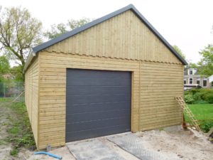 Houten berging HG10 geplaatst in Dokkum