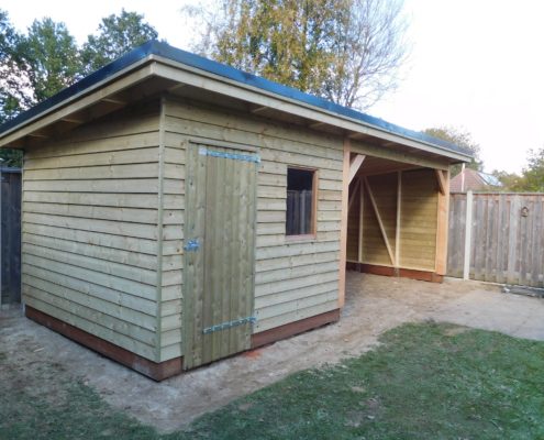 Berging + Overkapping HSP-10 in Gieten