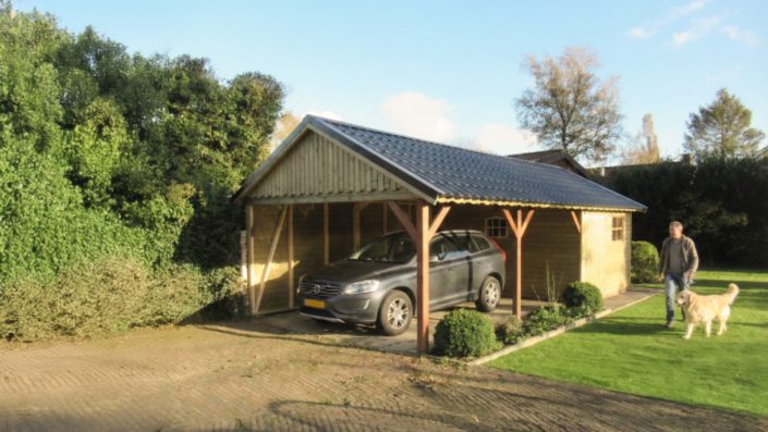 Houten garage bouwen